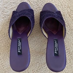 Betsy Johnson size 9 sparkle purple shoes